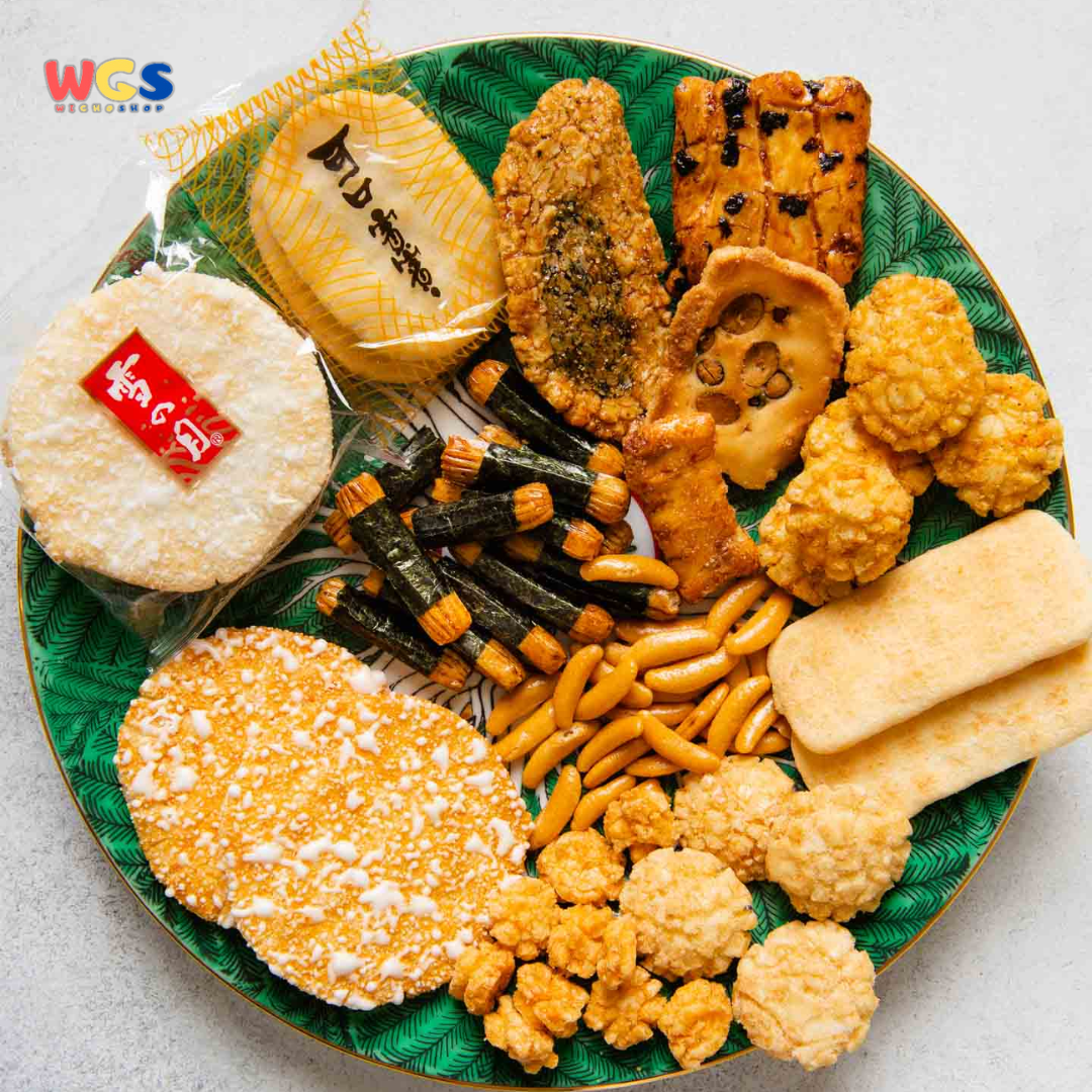 Bin Bin Rice Crackers Seaweed Flavor 150g - Kerupuk Beras Rasa Rumput Laut, Renyah dan Gurih