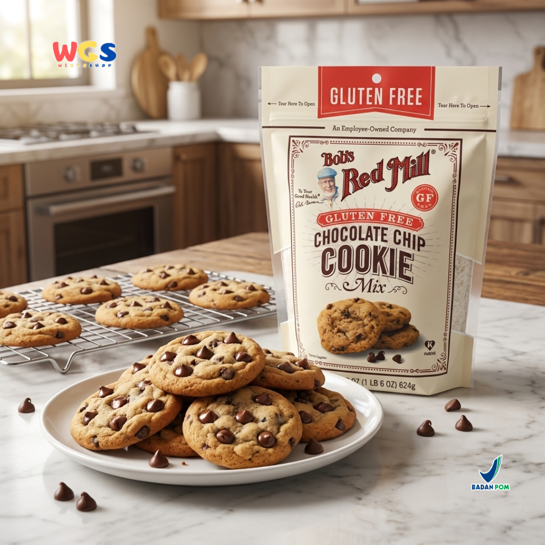 Bob’s Red Mill Gluten Free Chocolate Chip Cookie Mix 624g - Premix Kue Kering Cokelat Chip Bebas Gluten