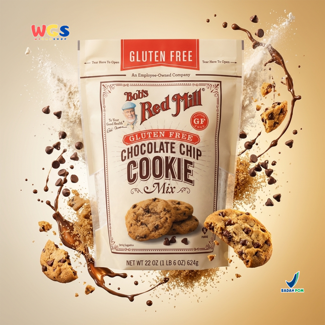 Bob’s Red Mill Gluten Free Chocolate Chip Cookie Mix 624g - Premix Kue Kering Cokelat Chip Bebas Gluten