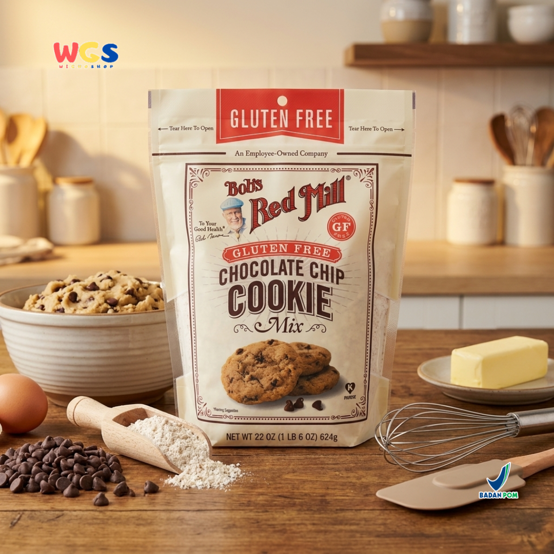 Bob’s Red Mill Gluten Free Chocolate Chip Cookie Mix 624g - Premix Kue Kering Cokelat Chip Bebas Gluten