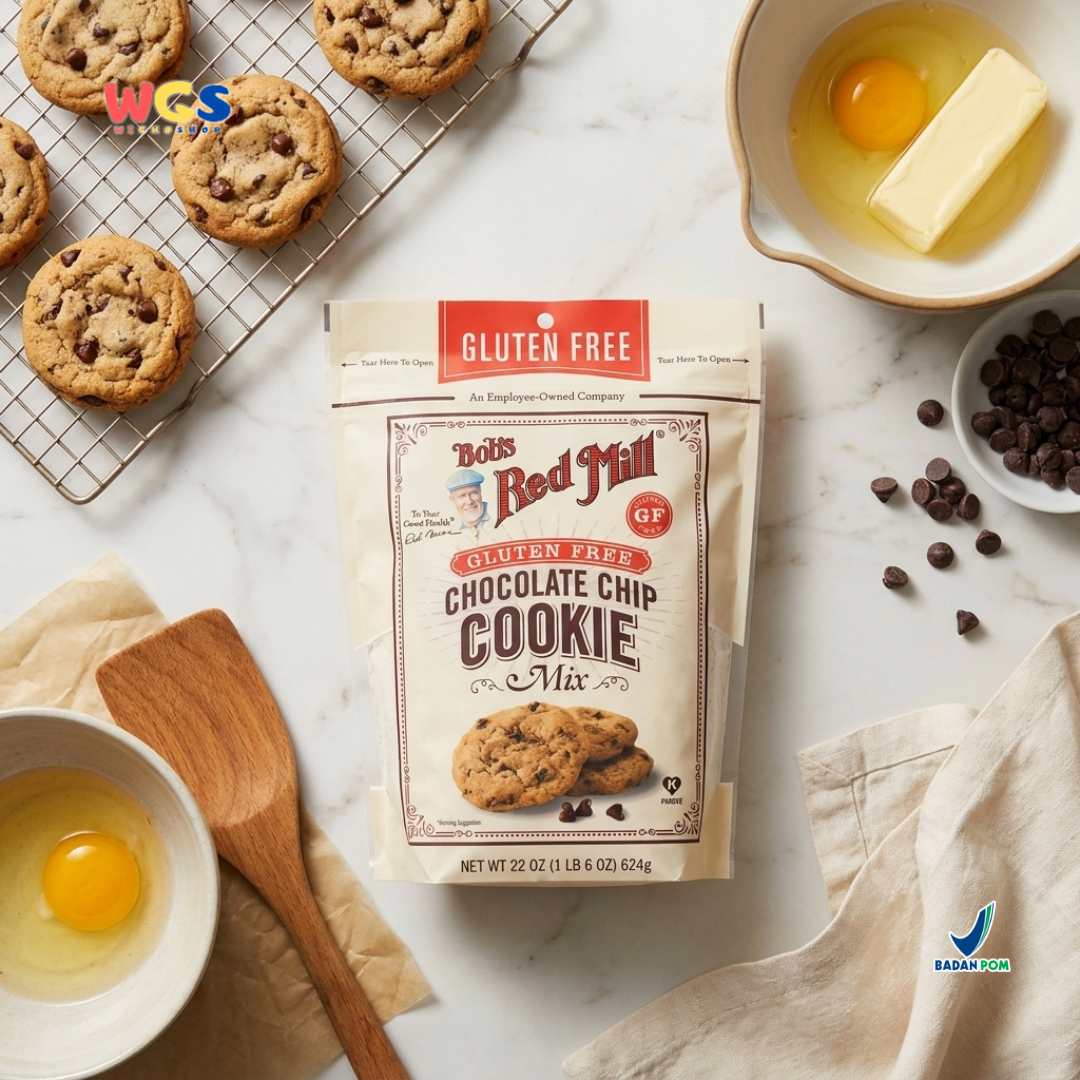 Bob’s Red Mill Gluten Free Chocolate Chip Cookie Mix 624g - Premix Kue Kering Cokelat Chip Bebas Gluten