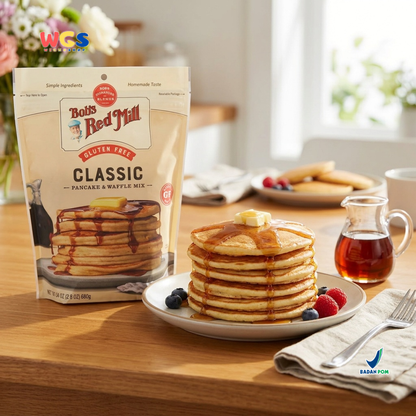 Bob’s Red Mill Gluten Free Classic Pancake & Waffle Mix 680g - Tepung Pancake Waffle Gluten Free Siap Pakai