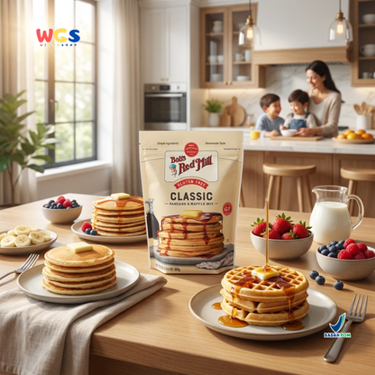 Bob’s Red Mill Gluten Free Classic Pancake & Waffle Mix 680g - Tepung Pancake Waffle Gluten Free Siap Pakai