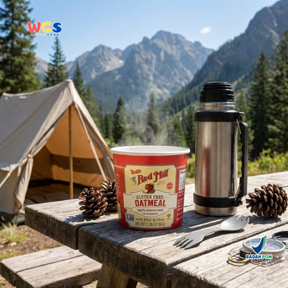 Bob’s Red Mill Gluten Free Oatmeal Apple Cinnamon with Flax & Chia Cup 67g – Oatmeal Instan Sehat