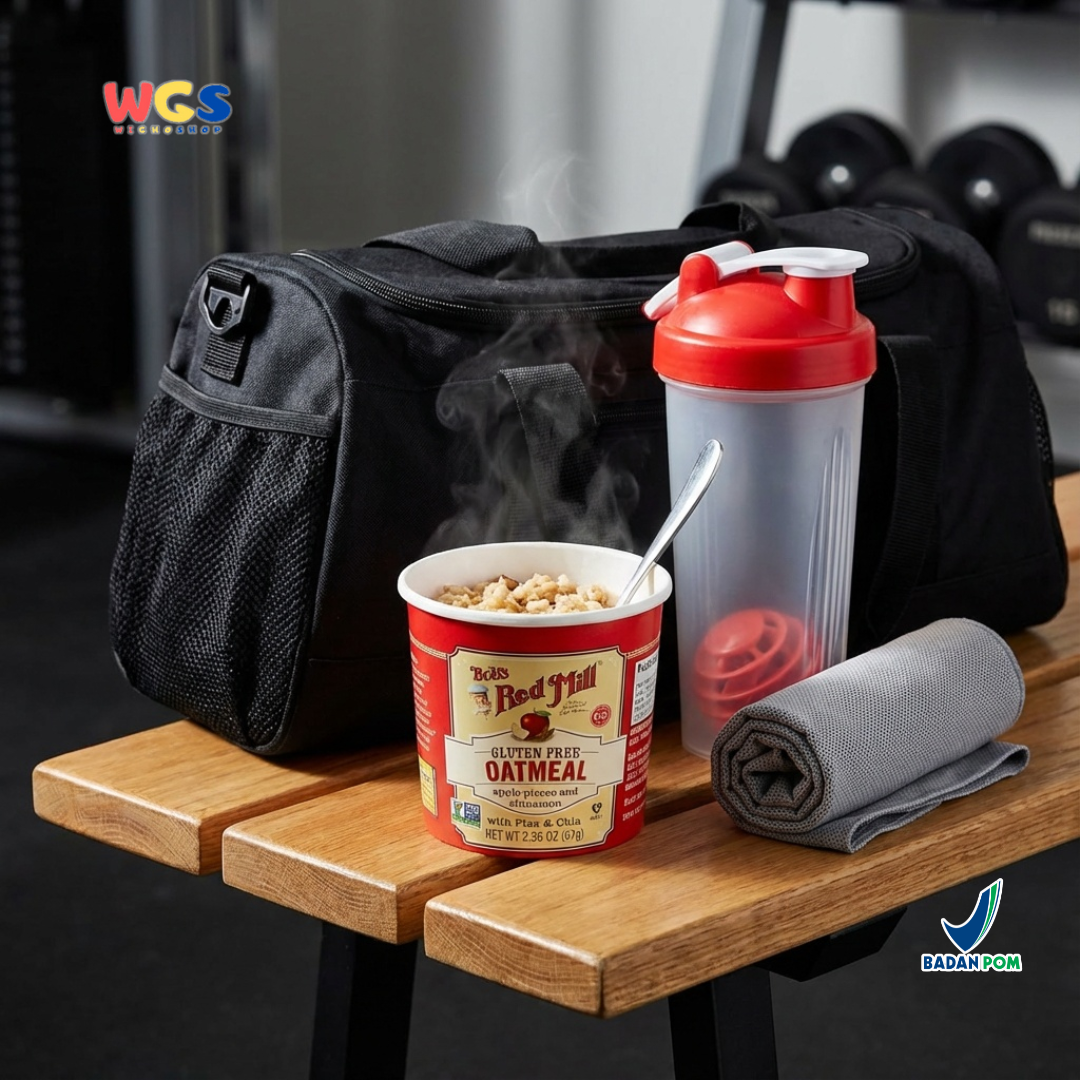 Bob’s Red Mill Gluten Free Oatmeal Apple Cinnamon with Flax & Chia Cup 67g – Oatmeal Instan Sehat