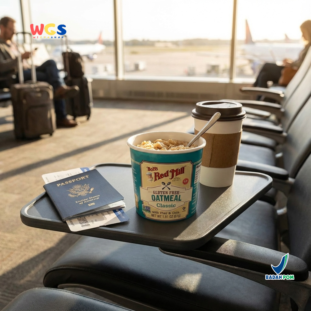 Bob’s Red Mill Gluten Free Oatmeal Classic with Flax & Chia Cup 51g – Oatmeal Instan Sehat