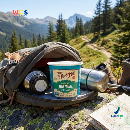 Bob’s Red Mill Organic Oatmeal Classic with Flax & Chia Cup 51g – Oatmeal Organik Gluten Free