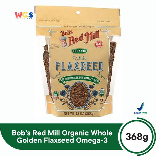 Bob’s Red Mill Organic Whole Golden Flaxseed 368g – Biji Rami Utuh Organik Kaya Serat & Omega-3