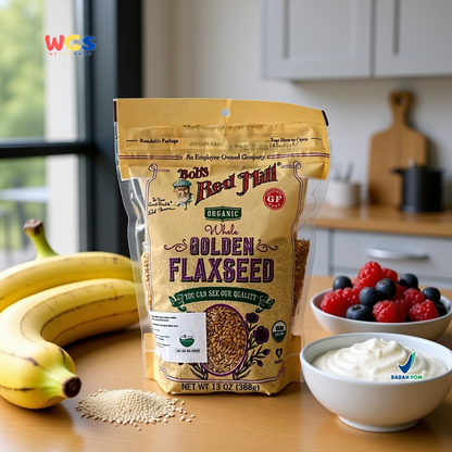 Bob’s Red Mill Organic Whole Golden Flaxseed 368g – Biji Rami Utuh Organik Kaya Serat & Omega-3