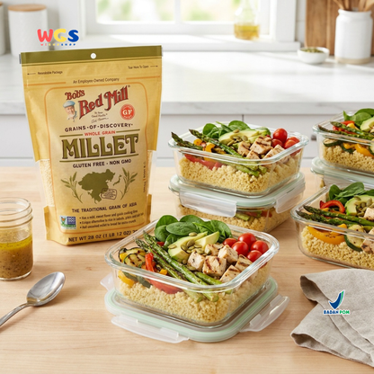 Bob's Red Mill Whole Grain Millet 794g - Milet Gluten Free Non GMO Pengganti Nasi Bubur Salad Baking
