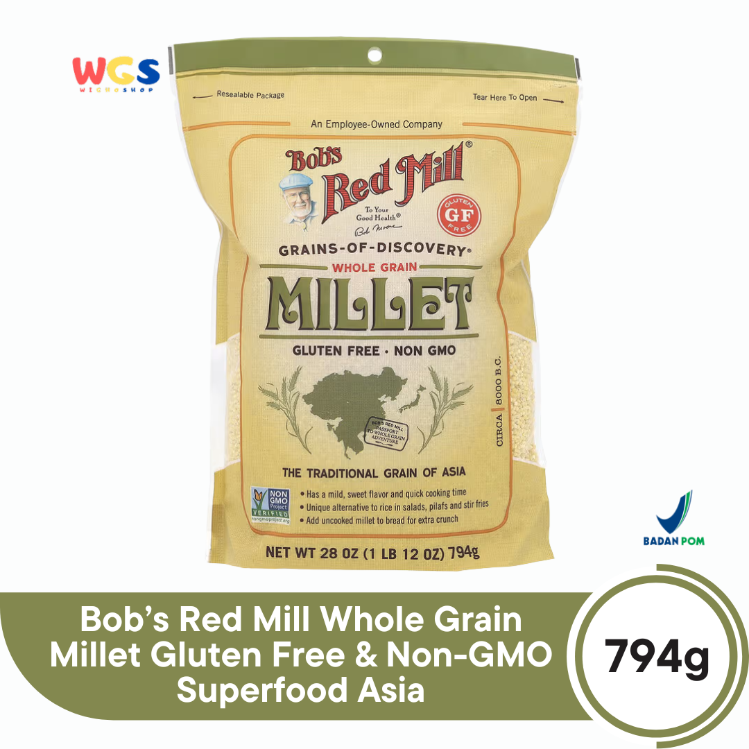 Bob’s Red Mill Whole Grain Millet 794g – Gluten Free & Non-GMO Superfood Asia