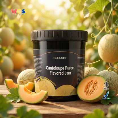 BODUO Cantaloupe Puree Flavored Jam 1.3kg – Premium Melon Flavored Jam