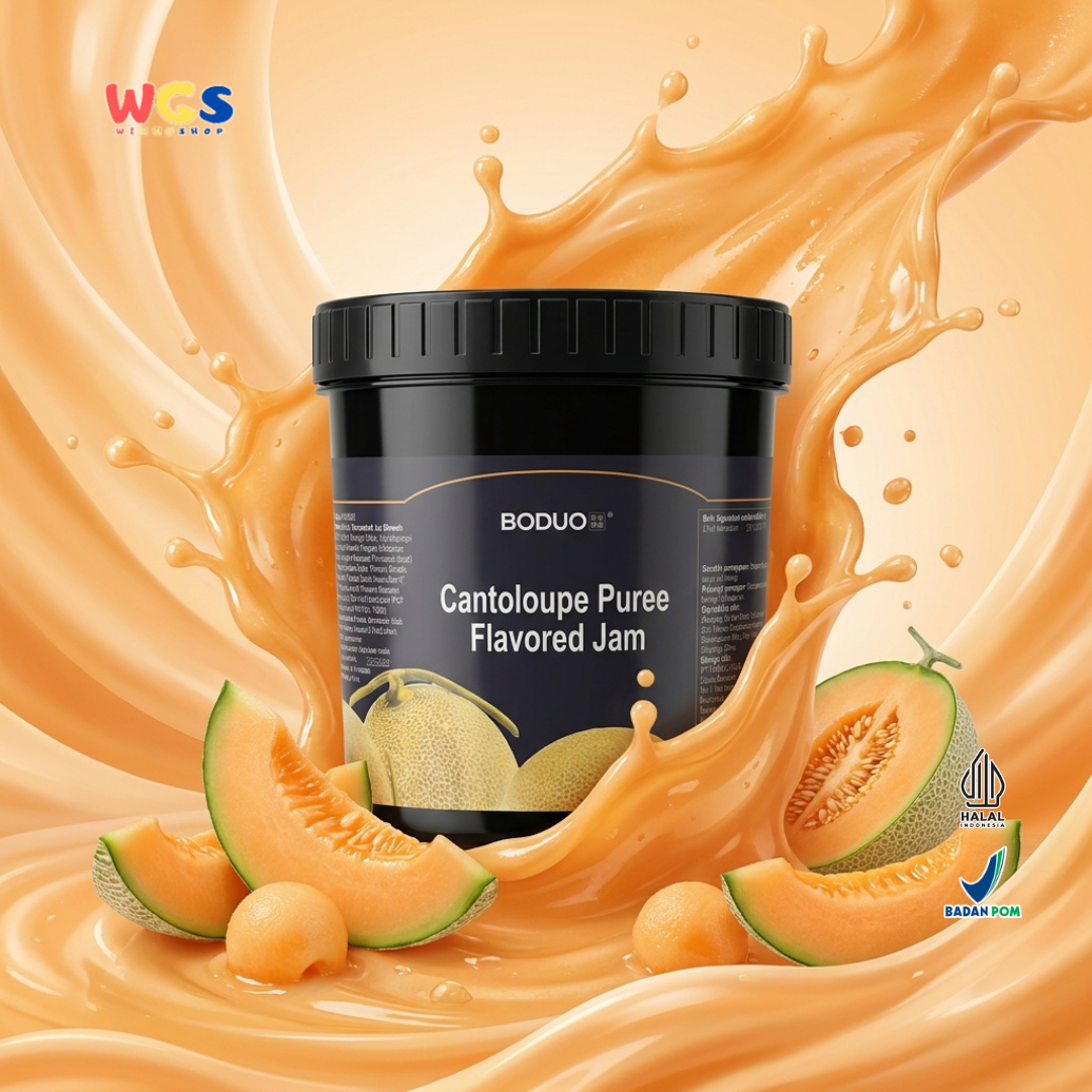 BODUO Cantaloupe Puree Flavored Jam 1.3kg – Premium Melon Flavored Jam
