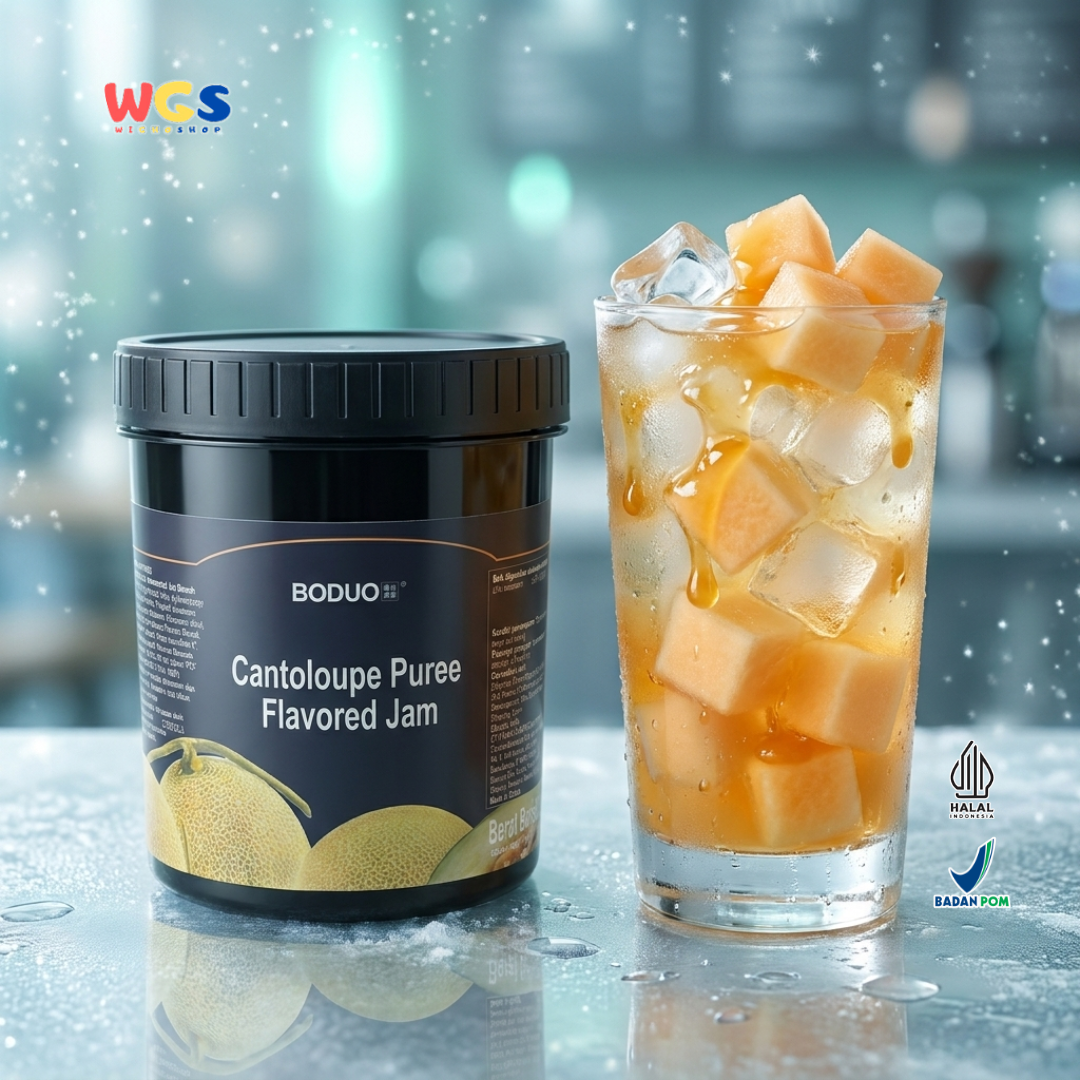 BODUO Cantaloupe Puree Flavored Jam 1.3kg – Premium Melon Flavored Jam