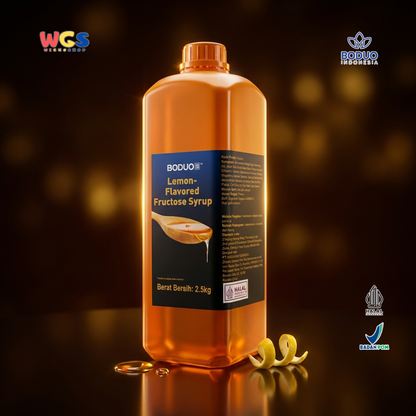 Boduo Lemon-Flavored Fructose Syrup 2.5kg - Sirup Fruktosa Lemon Bahan Minuman Cafe Boba Mocktail