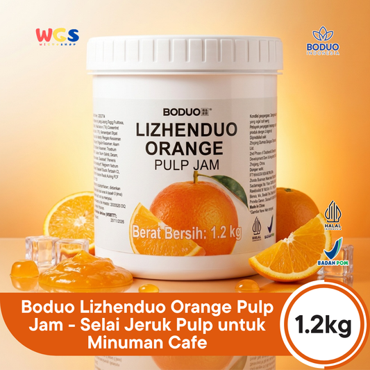 Boduo Lizhenduo Orange Pulp Jam 1.2kg - Selai Jeruk Pulp untuk Minuman Cafe