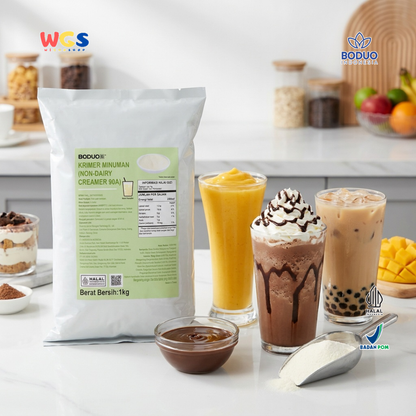 BODUO Non-Dairy Creamer 90A 1kg – Dairy-Free Powdered Creamer for Beverages &amp; Food