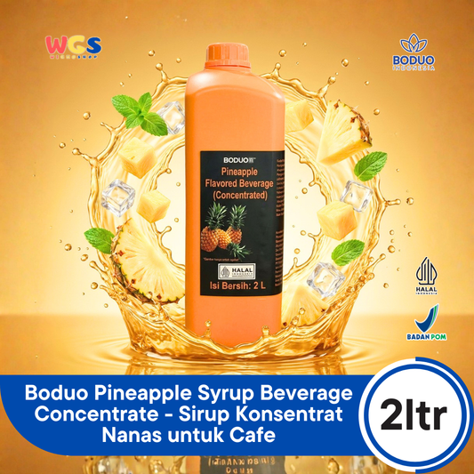Boduo Pineapple Syrup Beverage Concentrate 2L - Sirup Konsentrat Nanas untuk Cafe