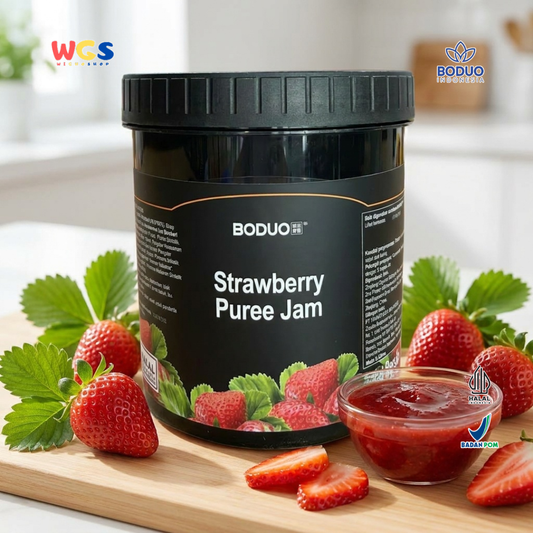 BODUO Strawberry Puree Jam 1.3kg – Premium Strawberry Jam with a Smooth Texture