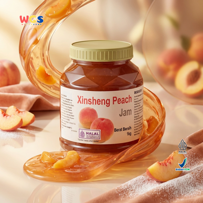 BODUO Xinsheng Peach Jam 1kg – Peach Jam for Trendy Drinks