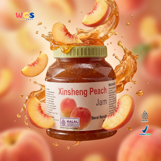 BODUO Xinsheng Peach Jam 1kg – Peach Jam for Trendy Drinks