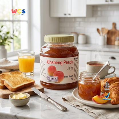 BODUO Xinsheng Peach Jam 1kg – Peach Jam for Trendy Drinks