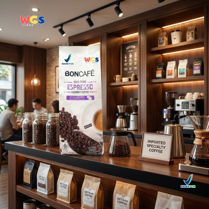BONCAFE Espresso 100% Pure Gourmet Arabica Whole Beans Coffee 200g - Coffee Beans