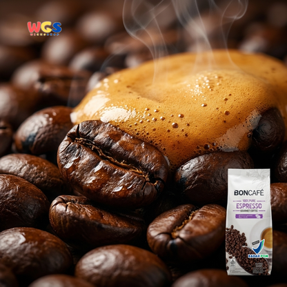 BONCAFE Espresso 100% Pure Gourmet Arabica Whole Beans Coffee 200g - Coffee Beans