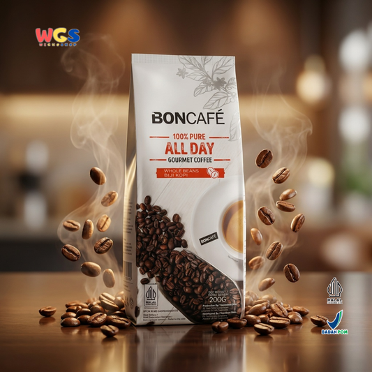 Boncafé All Day Biji Kopi Arabika 200g - Whole Bean Gourmet Coffee Espresso V60 French Press Kopi Hitam