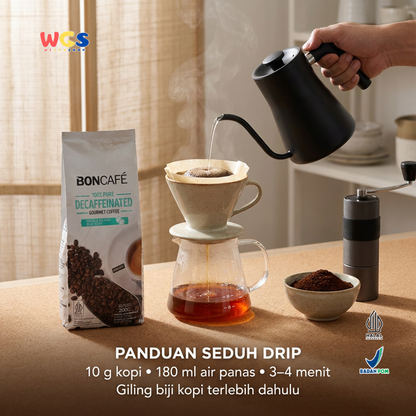 Boncafe Kopi Arabika Decaf 200g - Biji Kopi Utuh Whole Beans