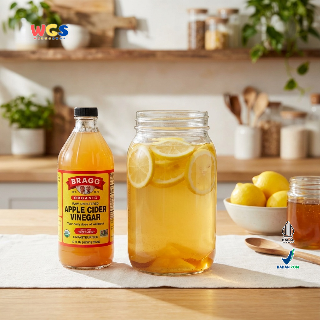 Bragg Organic Apple Cider Vinegar 295ml - Cuka Apel Organik Raw Unfiltered With The Mother