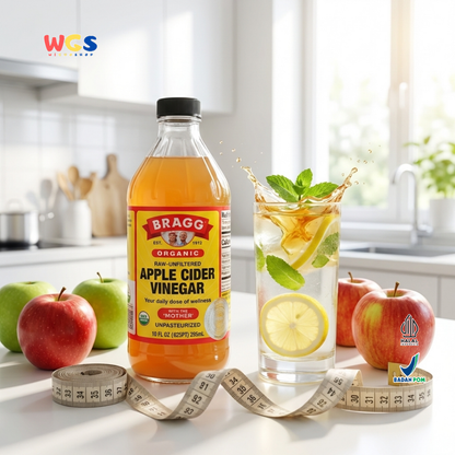 Bragg Organic Apple Cider Vinegar 295ml - Cuka Apel Organik Raw Unfiltered With The Mother