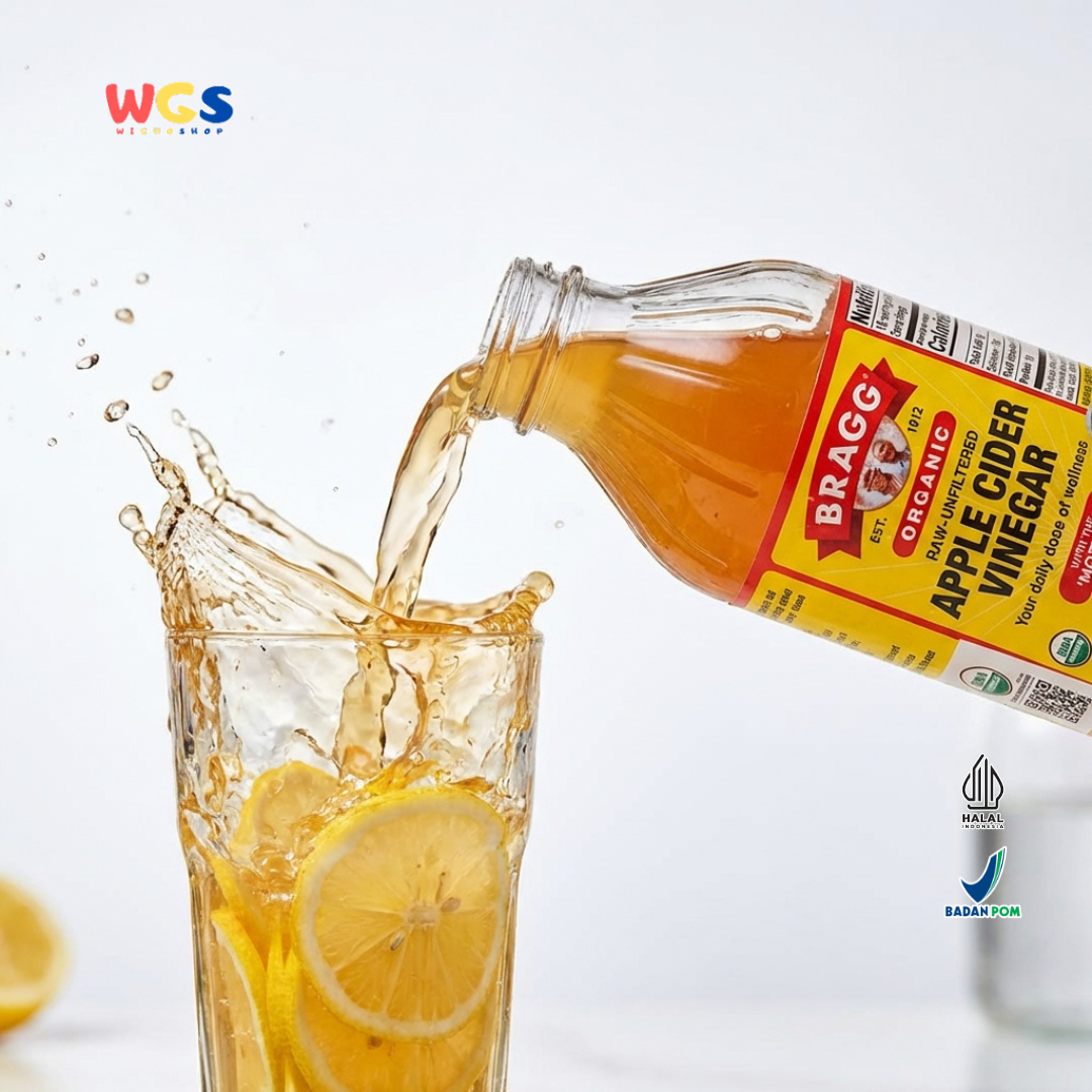 Bragg Organic Apple Cider Vinegar 295ml - Cuka Apel Organik Raw Unfiltered With The Mother
