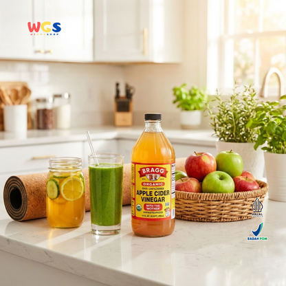 Bragg Organic Apple Cider Vinegar 295ml - Cuka Apel Organik Raw Unfiltered With The Mother