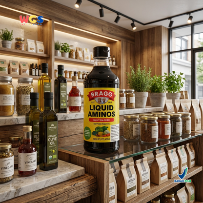 Bragg Liquid Aminos Gluten-Free 473ml – Non-GMO Soy Sauce, a Healthy Soy Sauce Substitute