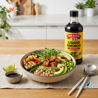 Bragg Liquid Aminos Gluten-Free 473ml – Non-GMO Soy Sauce, a Healthy Soy Sauce Substitute