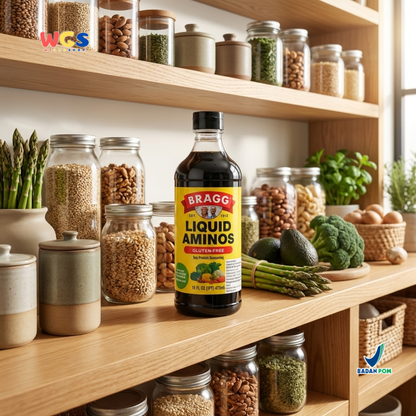 Bragg Liquid Aminos Gluten-Free 473ml – Non-GMO Soy Sauce, a Healthy Soy Sauce Substitute