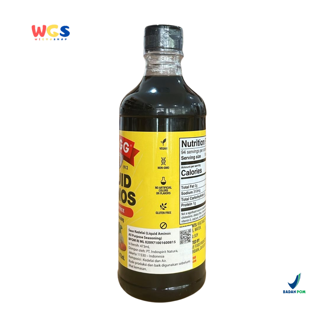 Bragg Liquid Aminos Gluten-Free 473ml – Saus Kedelai Non-GMO Pengganti Kecap Sehat