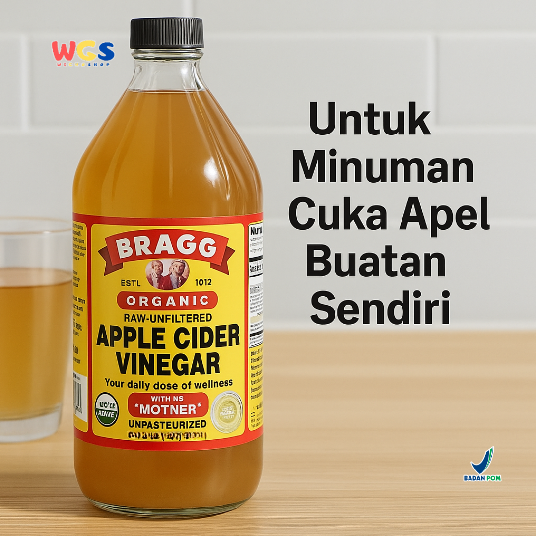 Bragg Organic Raw-Unfiltered Apple Cider Vinegar With the ‘Mother’ 946ml – Cuka Apel Organik