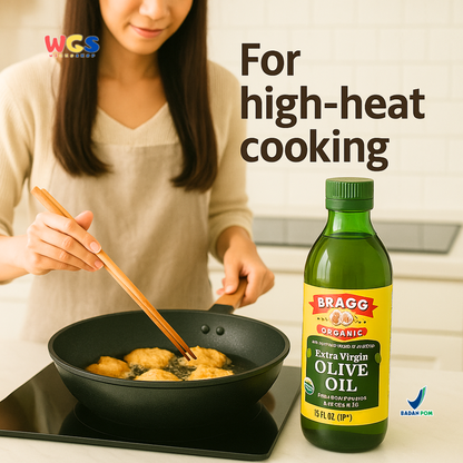 Bragg Organic Extra Virgin Olive Oil 473ml – Minyak Zaitun Organik First Cold Pressed