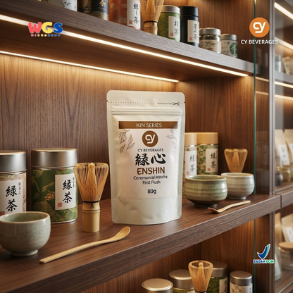 CY Beverages Enshin Ceremonial Matcha First Flush 80g – High Quality Premium Matcha