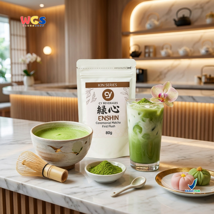 CY Beverages Enshin Ceremonial Matcha First Flush 80g – High Quality Premium Matcha