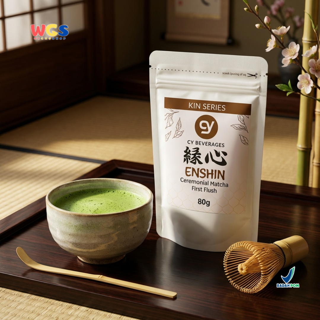 CY Beverages Enshin Ceremonial Matcha First Flush 80g – High Quality Premium Matcha