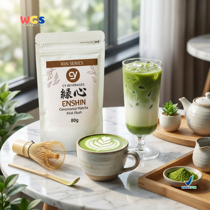 CY Beverages Enshin Ceremonial Matcha First Flush 80g – High Quality Premium Matcha