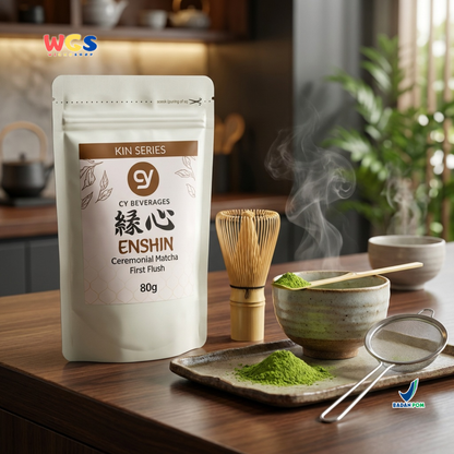 CY Beverages Enshin Ceremonial Matcha First Flush 80g – High Quality Premium Matcha