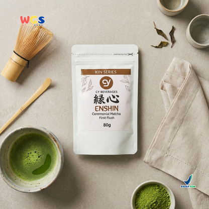 CY Beverages Enshin Ceremonial Matcha First Flush 80g – High Quality Premium Matcha