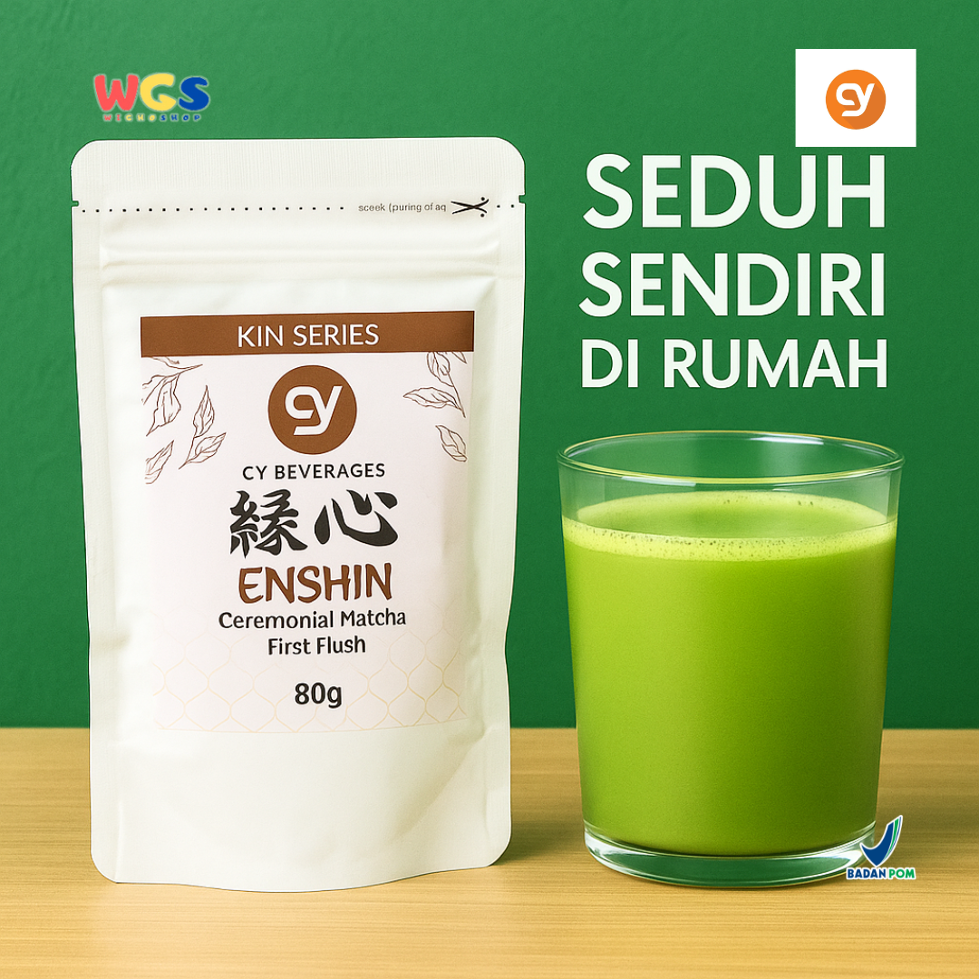 CY Beverages Enshin Ceremonial Matcha First Flush 80g – Matcha Premium Kualitas Tinggi