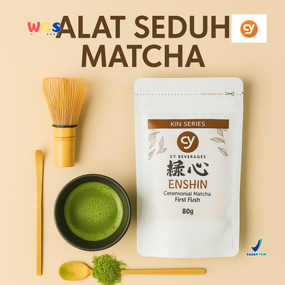 CY Beverages Enshin Ceremonial Matcha First Flush 80g – Matcha Premium Kualitas Tinggi