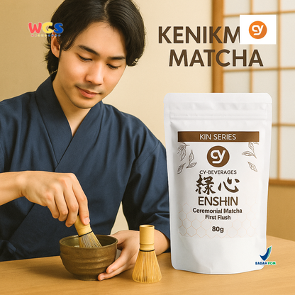 CY Beverages Enshin Ceremonial Matcha First Flush 80g – Matcha Premium Kualitas Tinggi