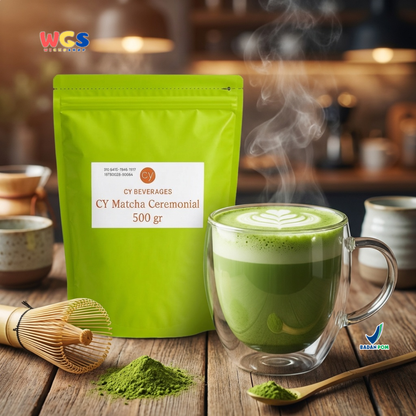 CY Matcha Ceremonial Grade 500gr – Premium Green Tea Powder for Drinks and Desserts